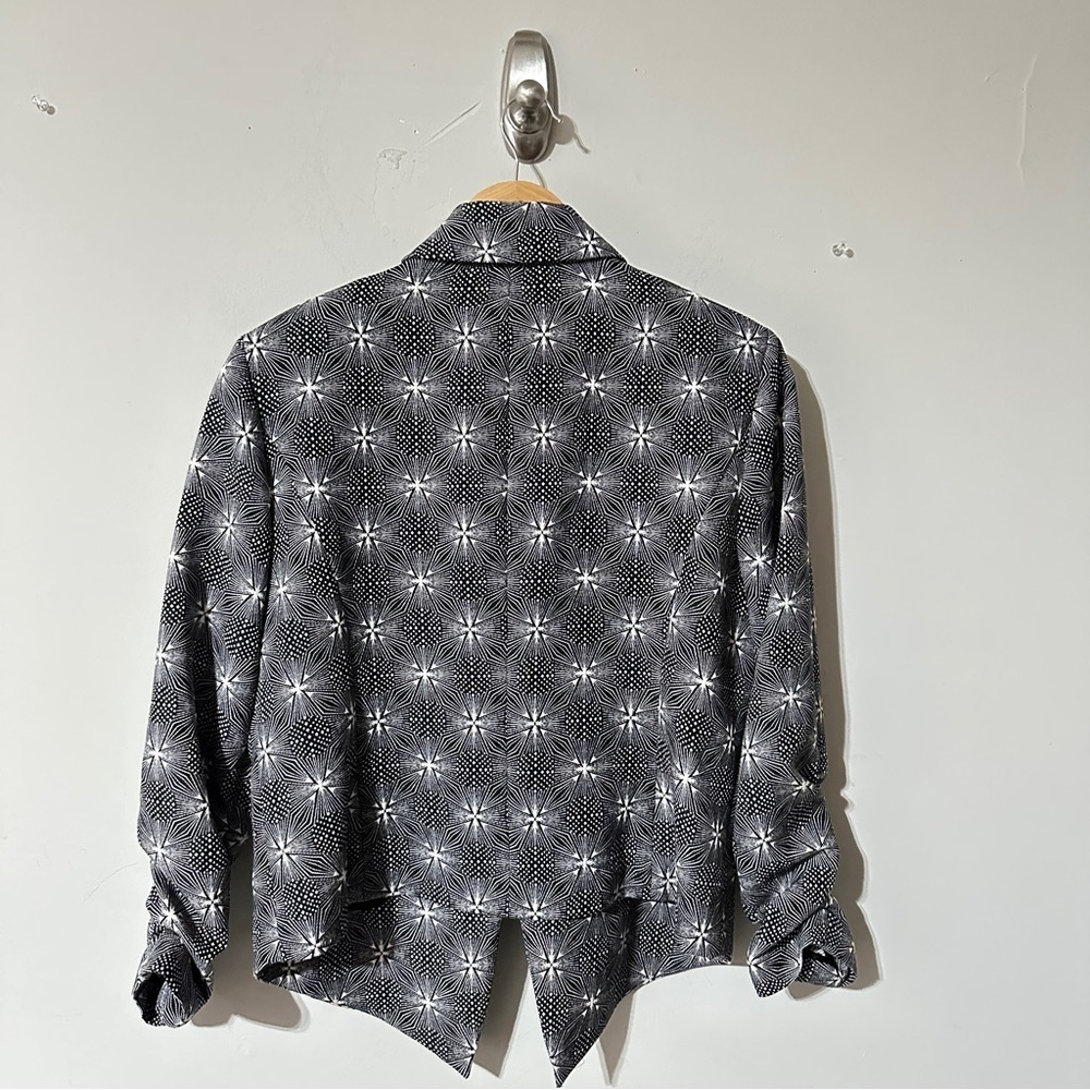 👉 Michael Michael Kors Black & White Geometric Blazer – Size 12 - Picture 2 of 7